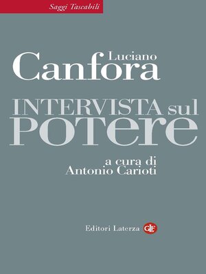 cover image of Intervista sul potere